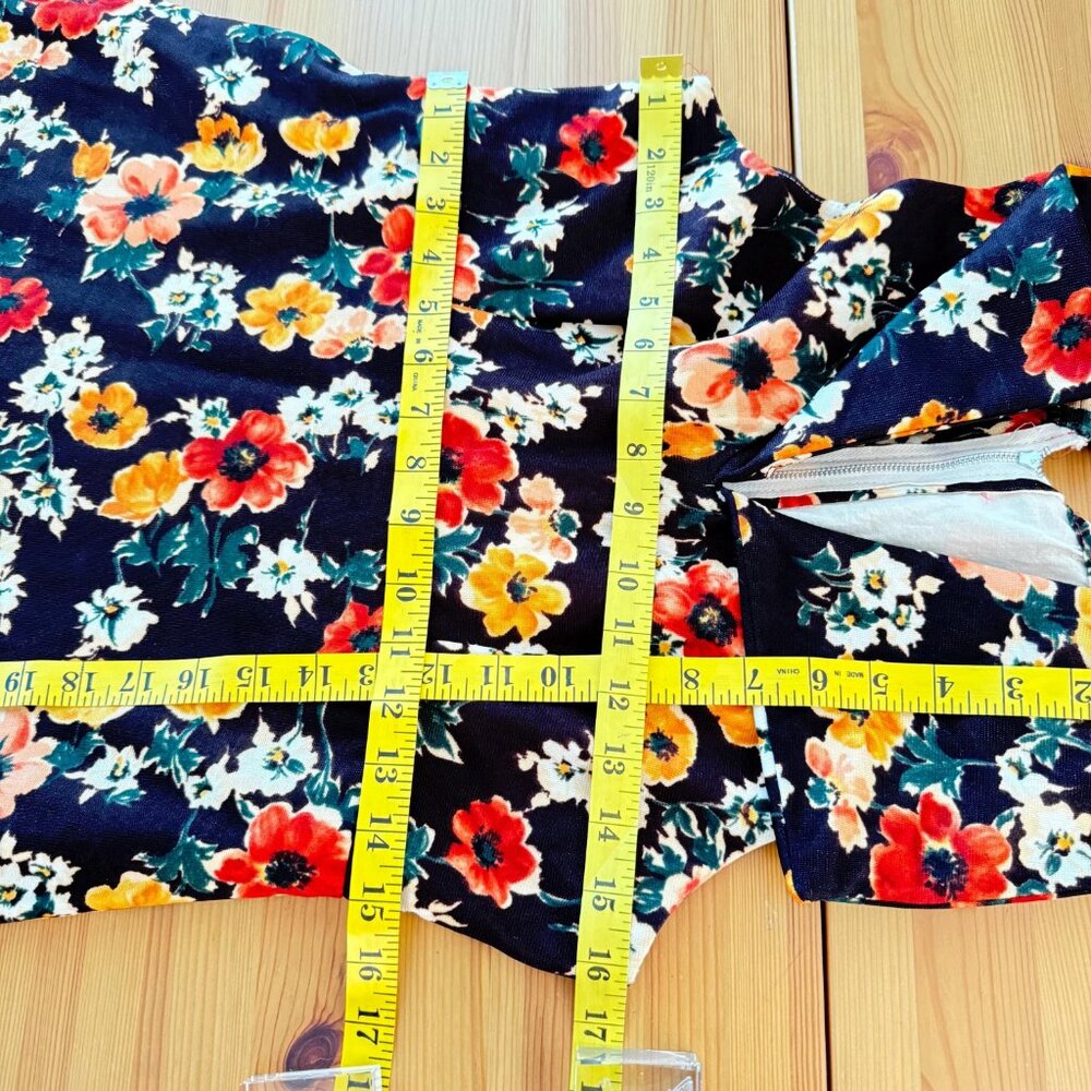 Vintage 1960s Floral Maxi Dress Sleeveless Feminine Handmade S - Picture 9 of 10